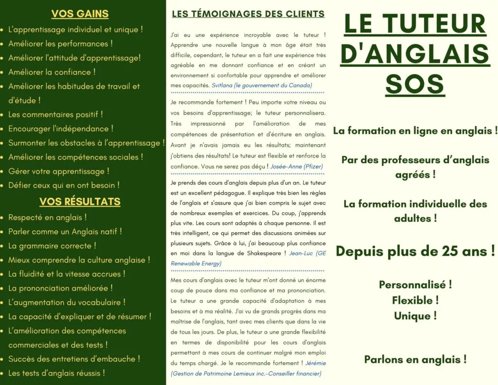 Le tuteur anglais en ligne Le tuteur anglais en ligne